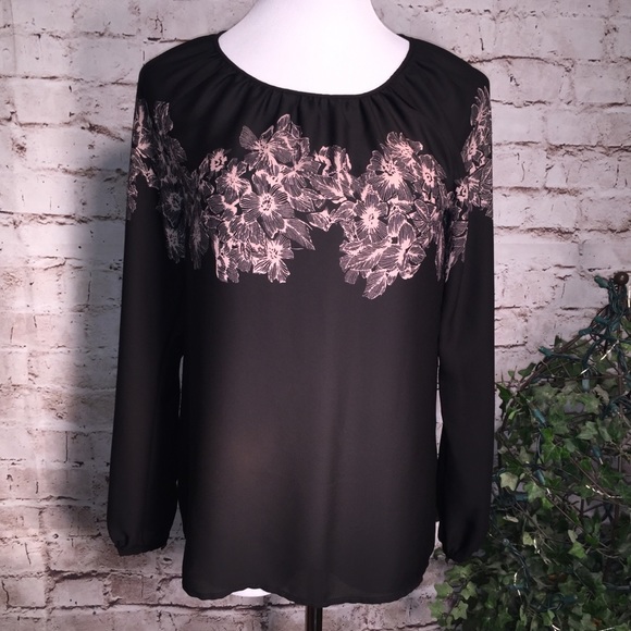 LOFT Tops - Ann Taylor Loft Sheer Dress Blouse